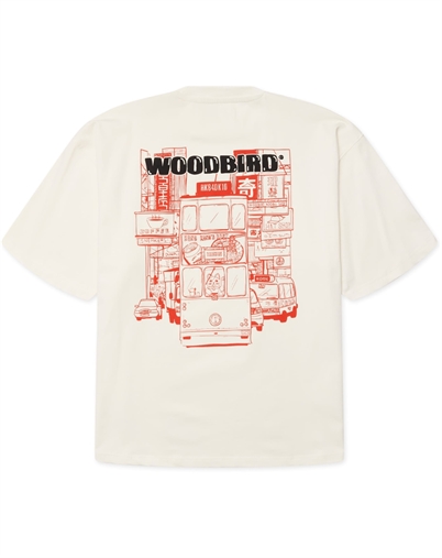 Woodbird - WBBeam Tram T-Shirt - Off White 